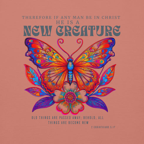 New Creature Premium Christian Bible Verse Hoodie